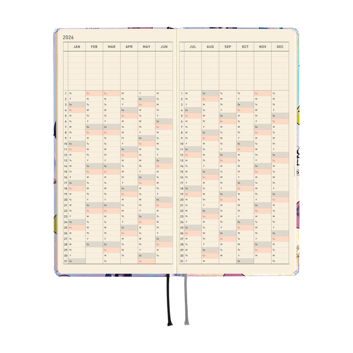 Hobonichi Techo 2026 Weeks Planner | Candy Stripper: Random Dog & Cat (Aurora) | English