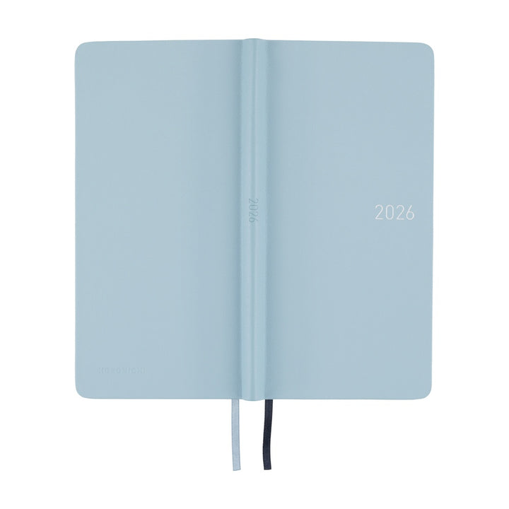Hobonichi Techo 2026 Weeks Planner | Leather: Snow Blue | English