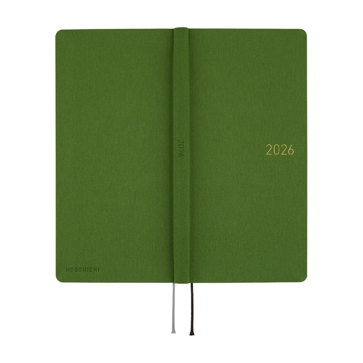 Hobonichi Techo 2026 APRIL Start Weeks Planner | Colors: Antique Green | Japanese
