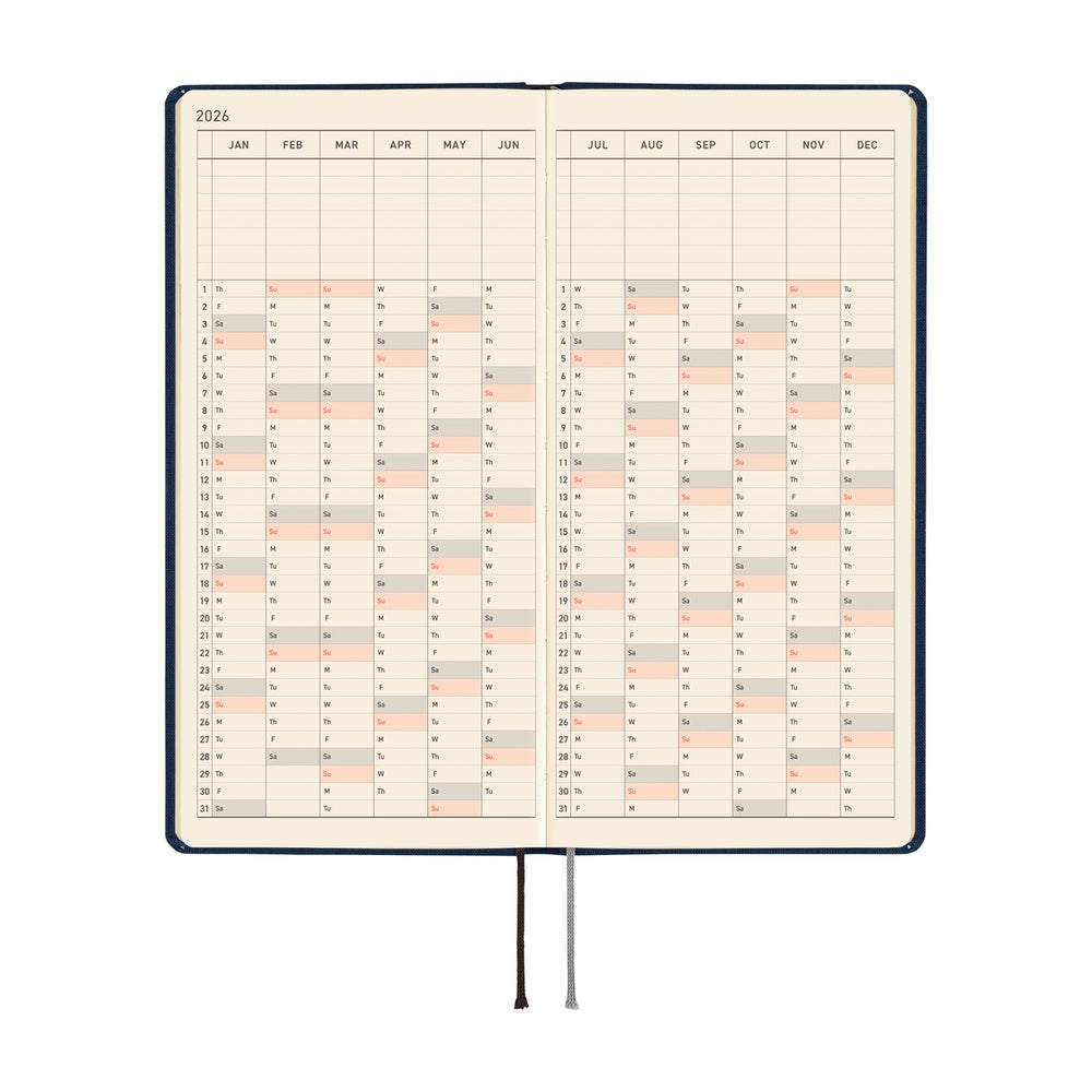 Hobonichi Techo 2026 APRIL Start Weeks Planner | Colors: Cosmo Blue | Japanese