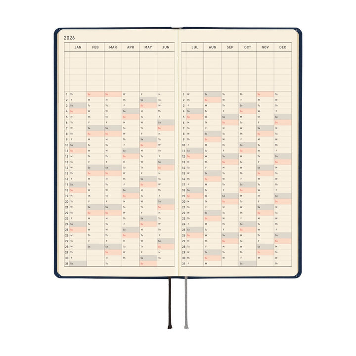 Hobonichi Techo 2026 APRIL Start Weeks Planner | Colors: Cosmo Blue | Japanese