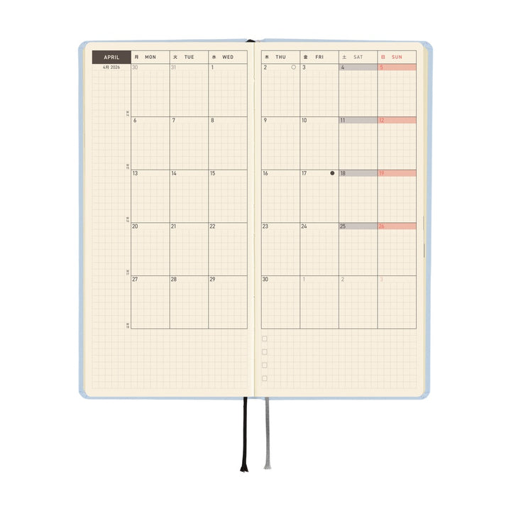 Hobonichi Techo 2026 Weeks Planner | Colors: Sky Mist | English