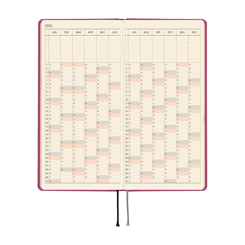 Hobonichi Techo 2026 Weeks Planner | Colors: Peony Purple | English
