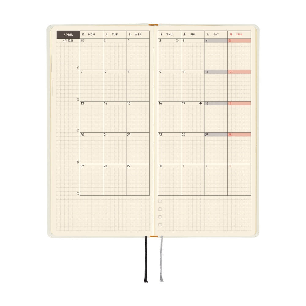 Hobonichi Techo 2026 APRIL Start Weeks Planner | Yuichi Inoue: Amenimo Makezu | Japanese