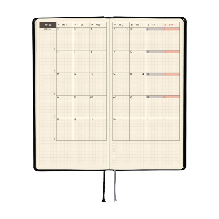 Hobonichi Techo 2026 Weeks Planner | Yumi Kitagishi: White Cat’s Daily Life | English