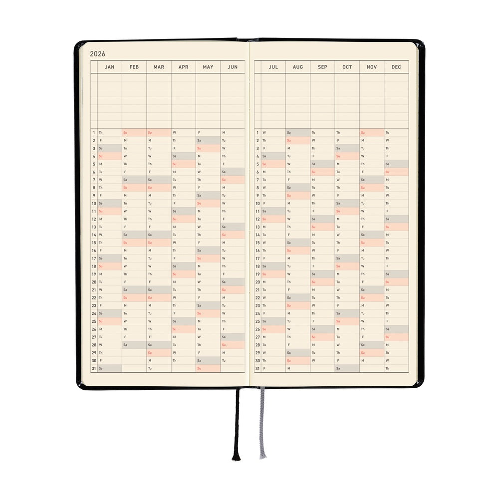 Hobonichi Techo 2026 Weeks Planner | Yumi Kitagishi: White Cat’s Daily Life | English