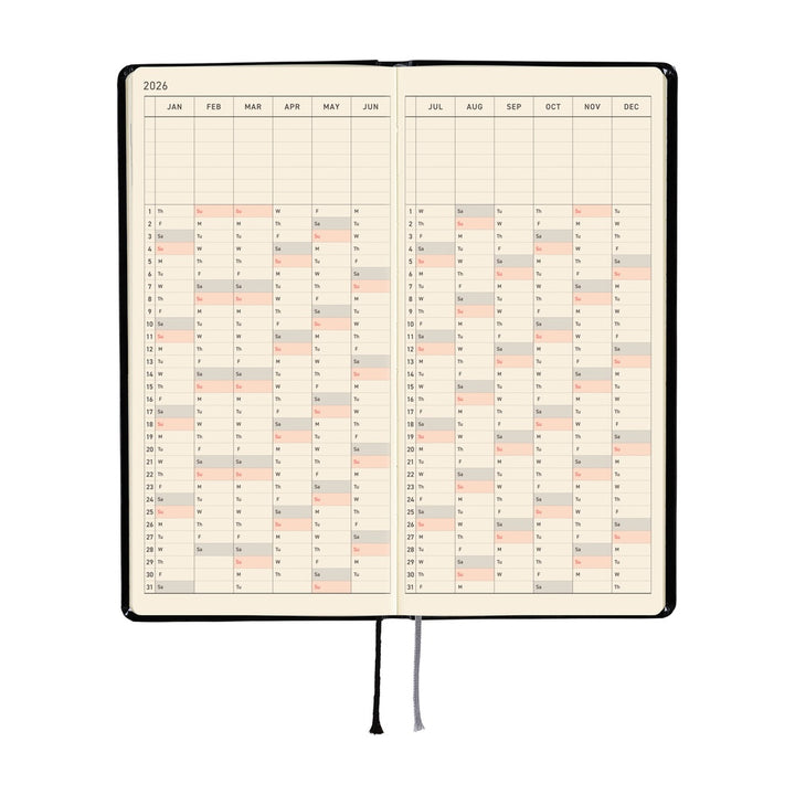 Hobonichi Techo 2026 Weeks Planner | Yumi Kitagishi: White Cat’s Daily Life | English