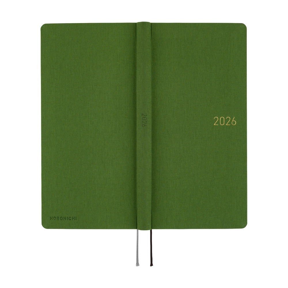 Hobonichi Techo 2026 Weeks MEGA Planner | Colors: Antique Green | English
