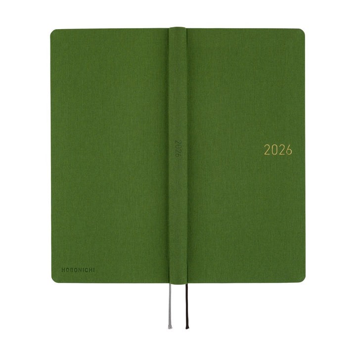 Hobonichi Techo 2026 Weeks MEGA Planner | Colors: Antique Green | English