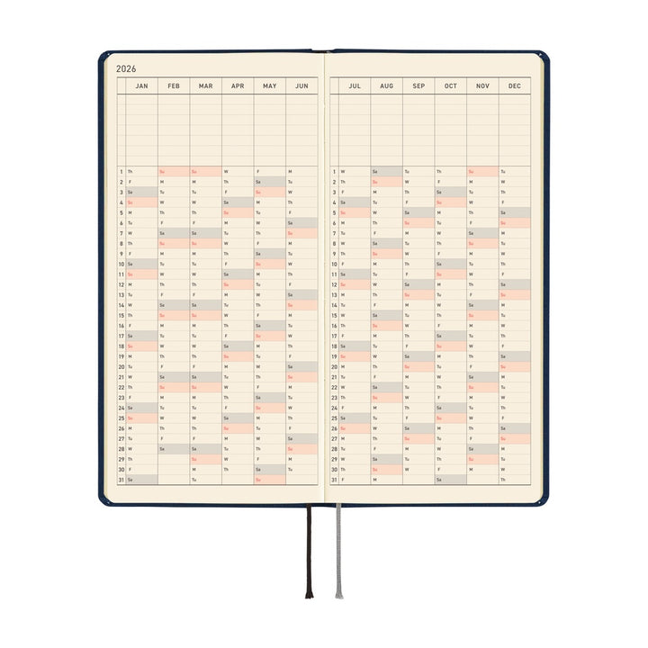 Hobonichi Techo 2026 Weeks MEGA Planner | Colors: Cosmo Blue | English