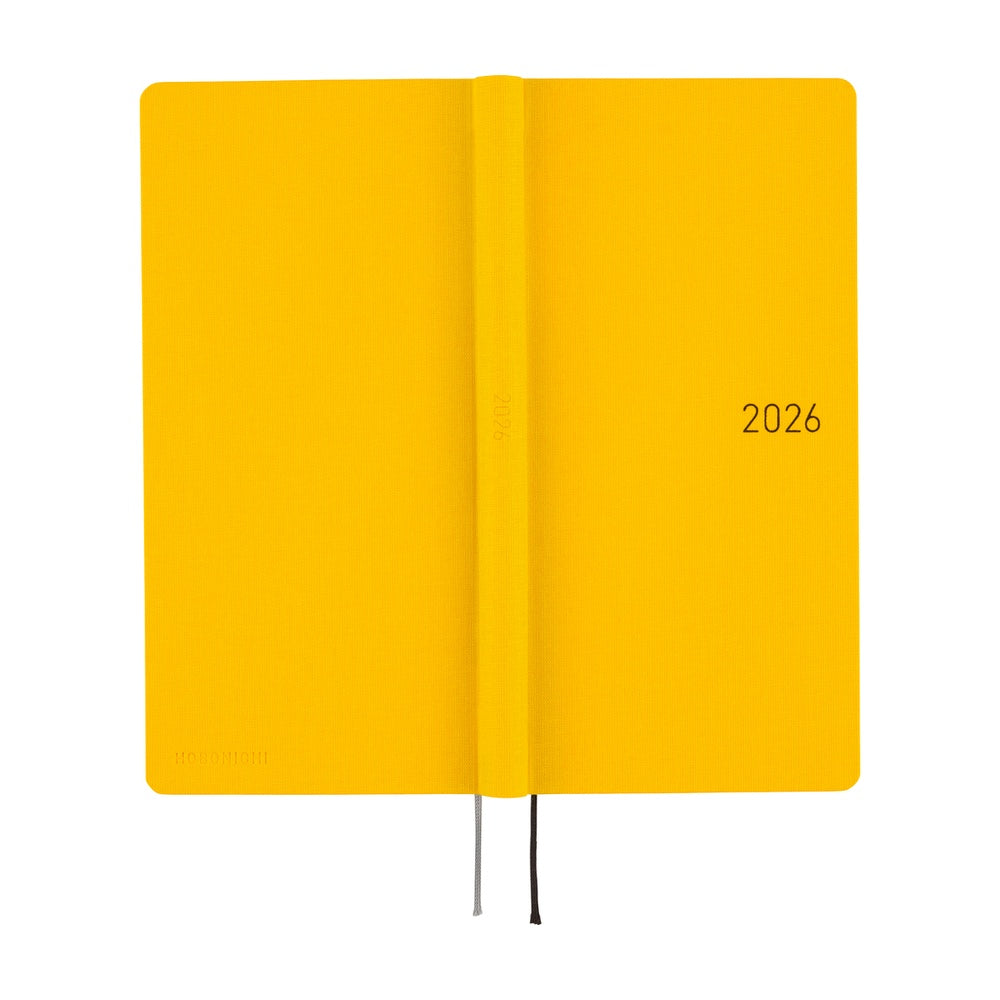 Hobonichi Techo 2026 Weeks MEGA Planner | Colors: Full Moon Yellow | English