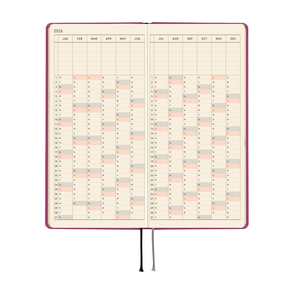 Hobonichi Techo 2026 Weeks MEGA Planner | Colors: Peony Purple | English