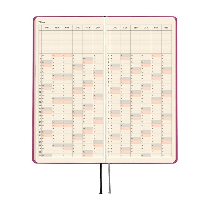 Hobonichi Techo 2026 Weeks MEGA Planner | Colors: Peony Purple | English