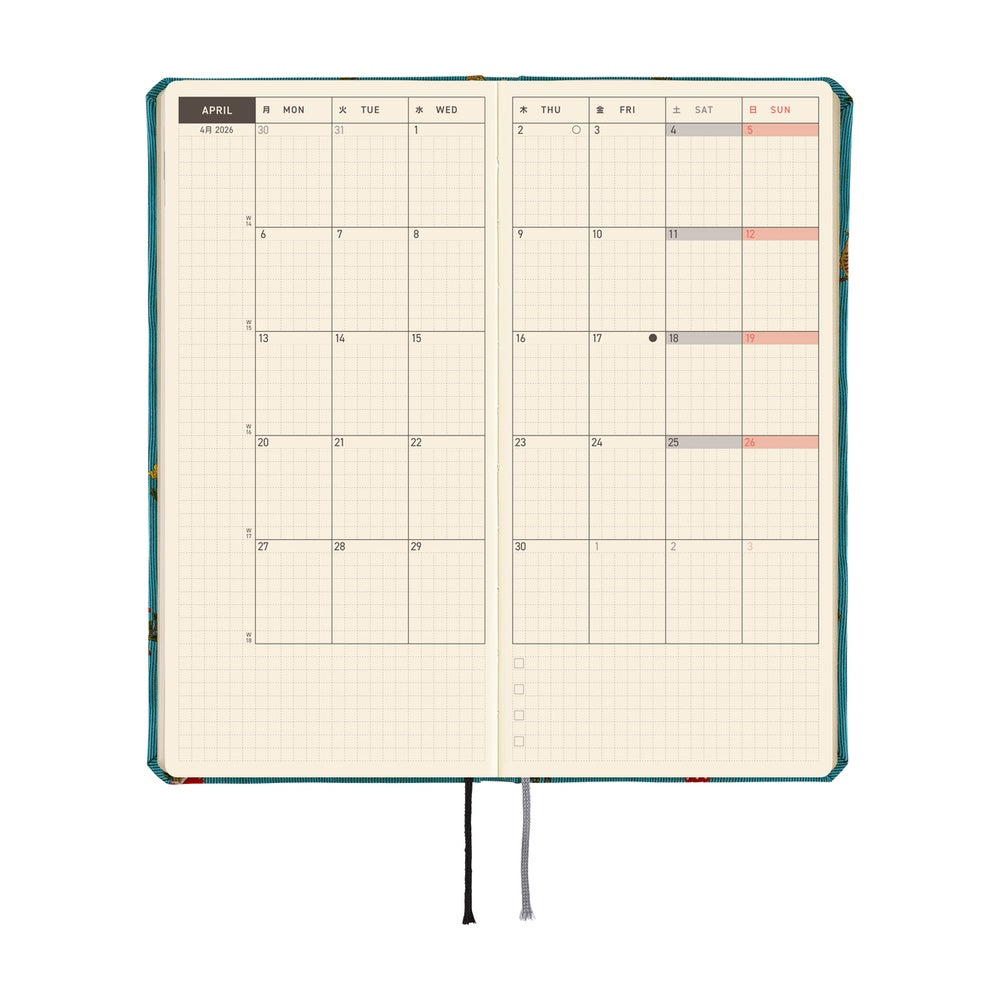 Hobonichi Techo 2026 Weeks MEGA Planner | Bow & Tie: In the Forest | English