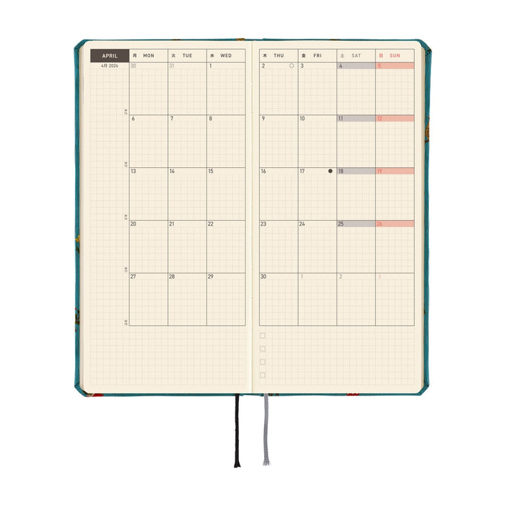 Hobonichi Techo 2026 Weeks MEGA Planner | Bow & Tie: In the Forest | English