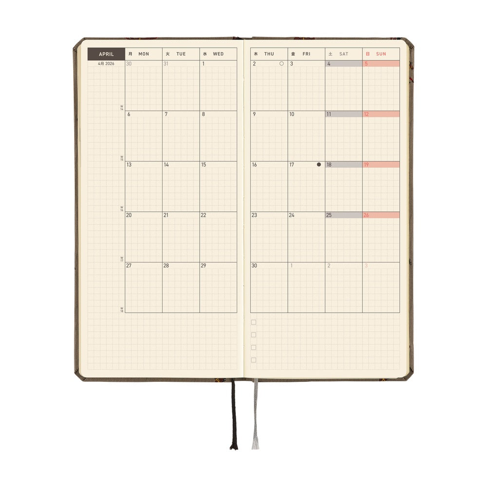 Hobonichi Techo 2026 Weeks MEGA Planner | Bow & Tie: Galloping Horses | English