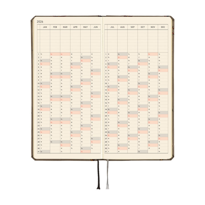Hobonichi Techo 2026 Weeks MEGA Planner | Bow & Tie: Galloping Horses | English
