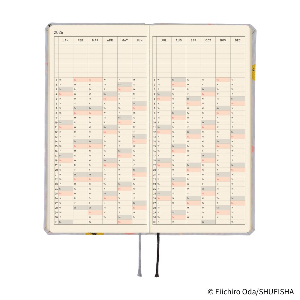 Hobonichi Techo 2026 APRIL Start Weeks Planner | ONE PIECE magazine: Hiriluk’s Cherry Blossoms | Japanese