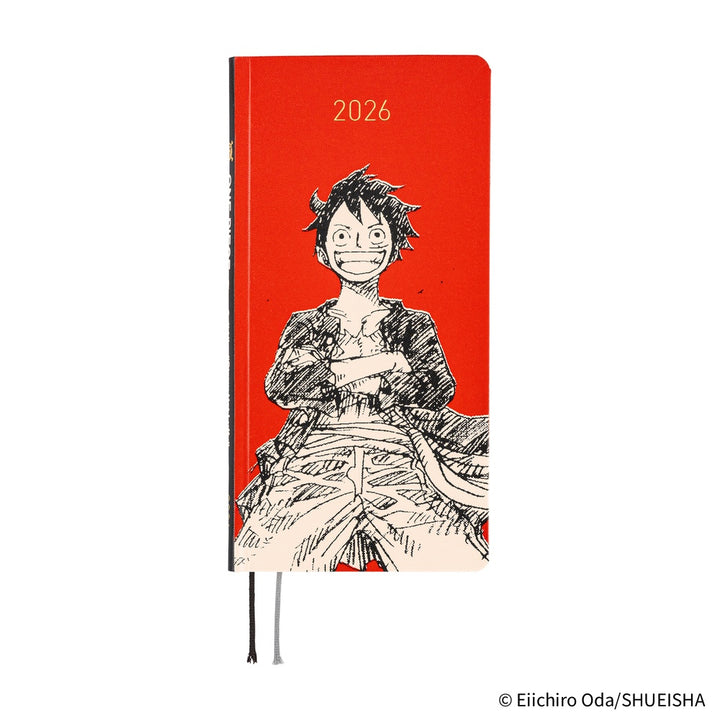 Hobonichi Techo 2026 APRIL Start Weeks Planner | ONE PIECE magazine: Straw Hat Luffy (Red) | Japanese