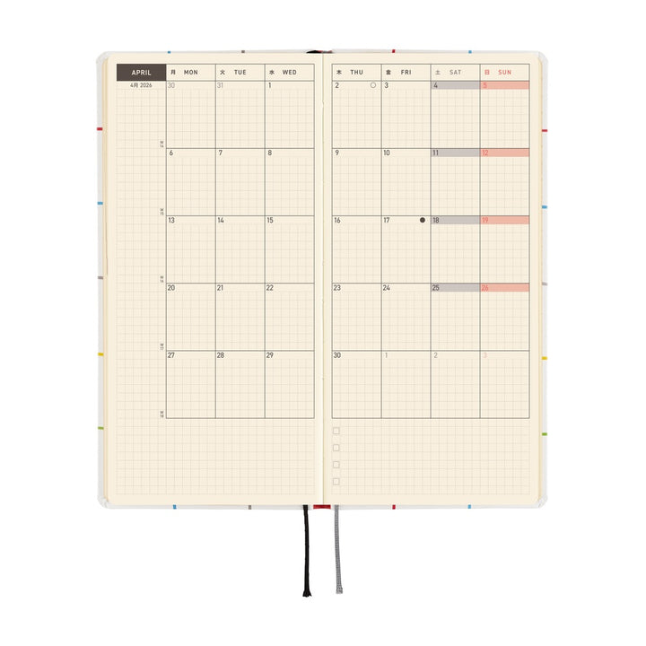 Hobonichi Techo 2026 APRIL Start Weeks Planner | 100%ORANGE: Squirrel’s Moving Day | Japanese