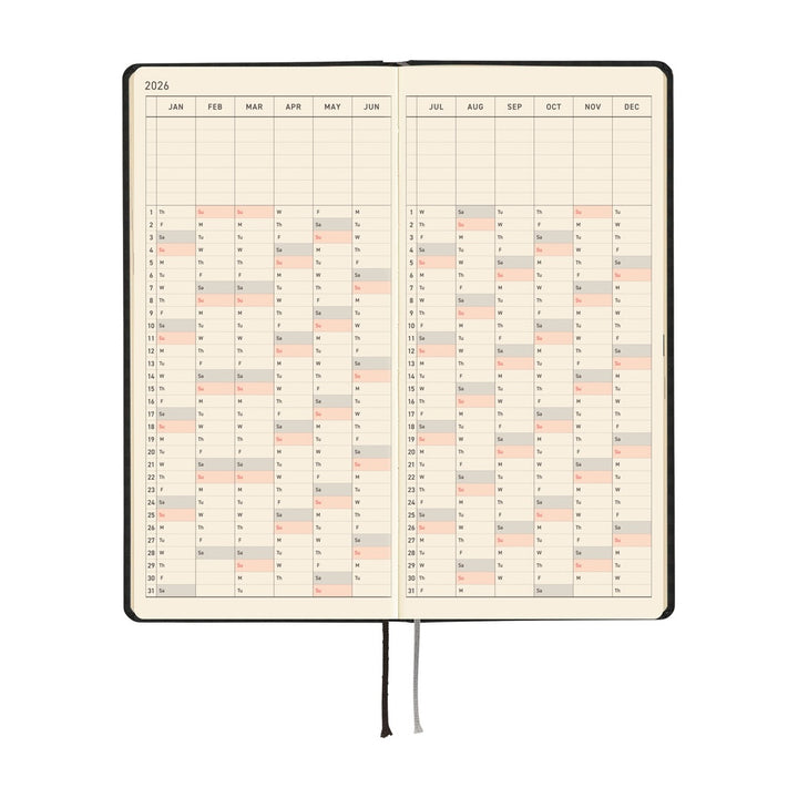 Hobonichi Techo 2026 Weeks Planner | Paper Series: Black Gingham | English
