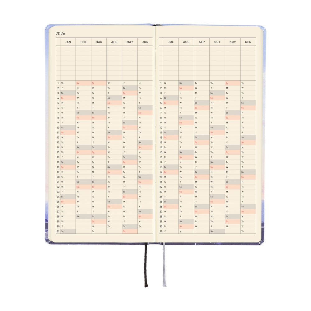 Hobonichi Techo 2026 APRIL Start Weeks Planner | Kyohei Sakaguchi: En Route to Kumamoto Port at Dawn | Japanese