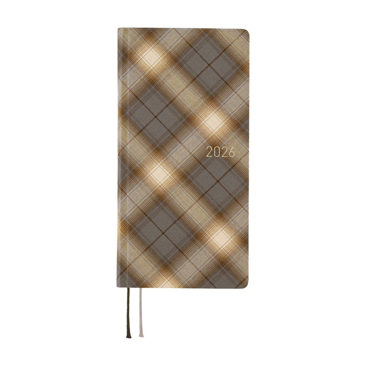 Hobonichi Techo 2026 APRIL Start Weeks Planner | Shirt Fabric: Foggy Plaid | Japanese