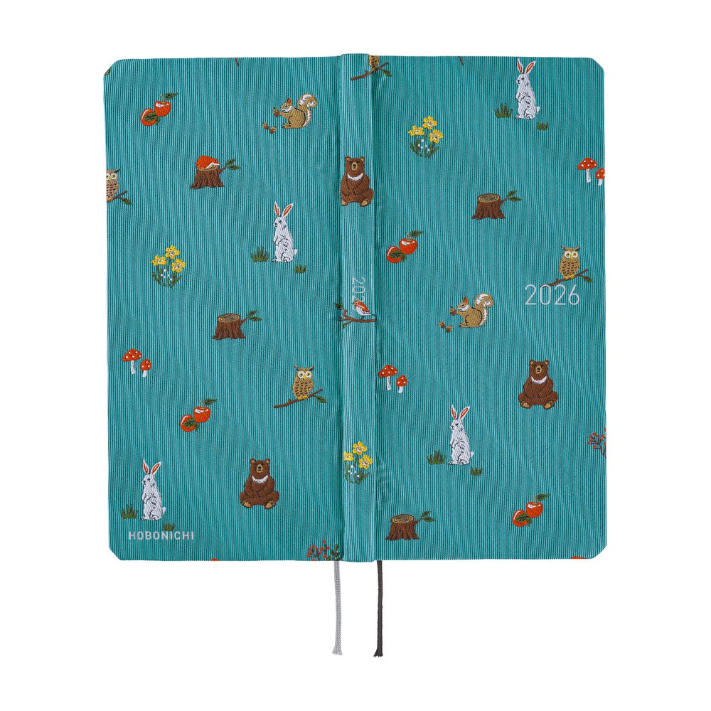Hobonichi Techo 2026 Weeks Planner | Bow & Tie: In the Forest | English