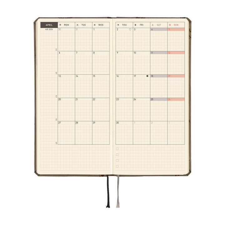 Hobonichi Techo 2026 APRIL Starts Week Planner | Bow & Tie: Galloping Horses | Japanese