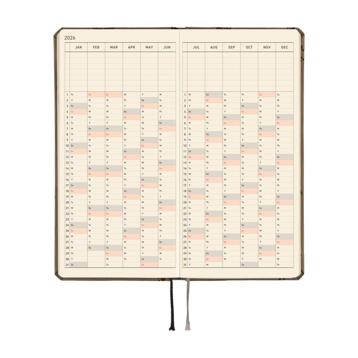 Hobonichi Techo 2026 Weeks Planner | Bow & Tie: Galloping Horses | English