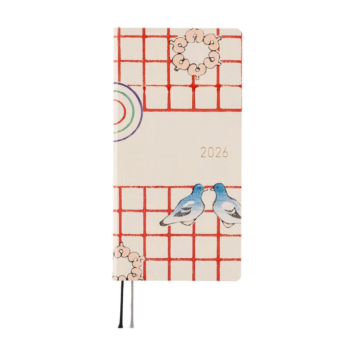 Hobonichi Techo 2026 APRIL Start Weeks Planner | Unsodo: Bijutsukai (Blue Pigeons) | Japanese