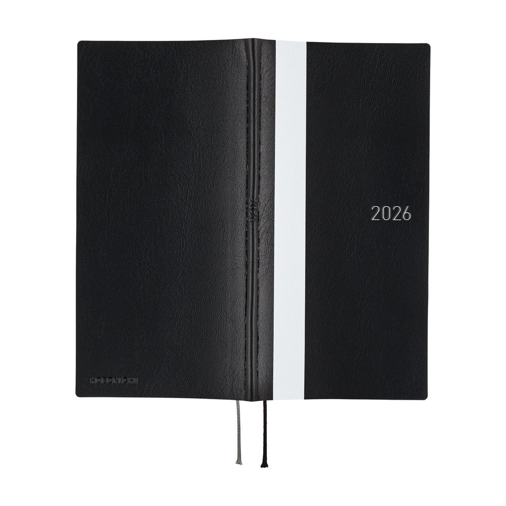 Hobonichi Techo 2026 APRIL Start Weeks Planner | White Line: Black | Japanese
