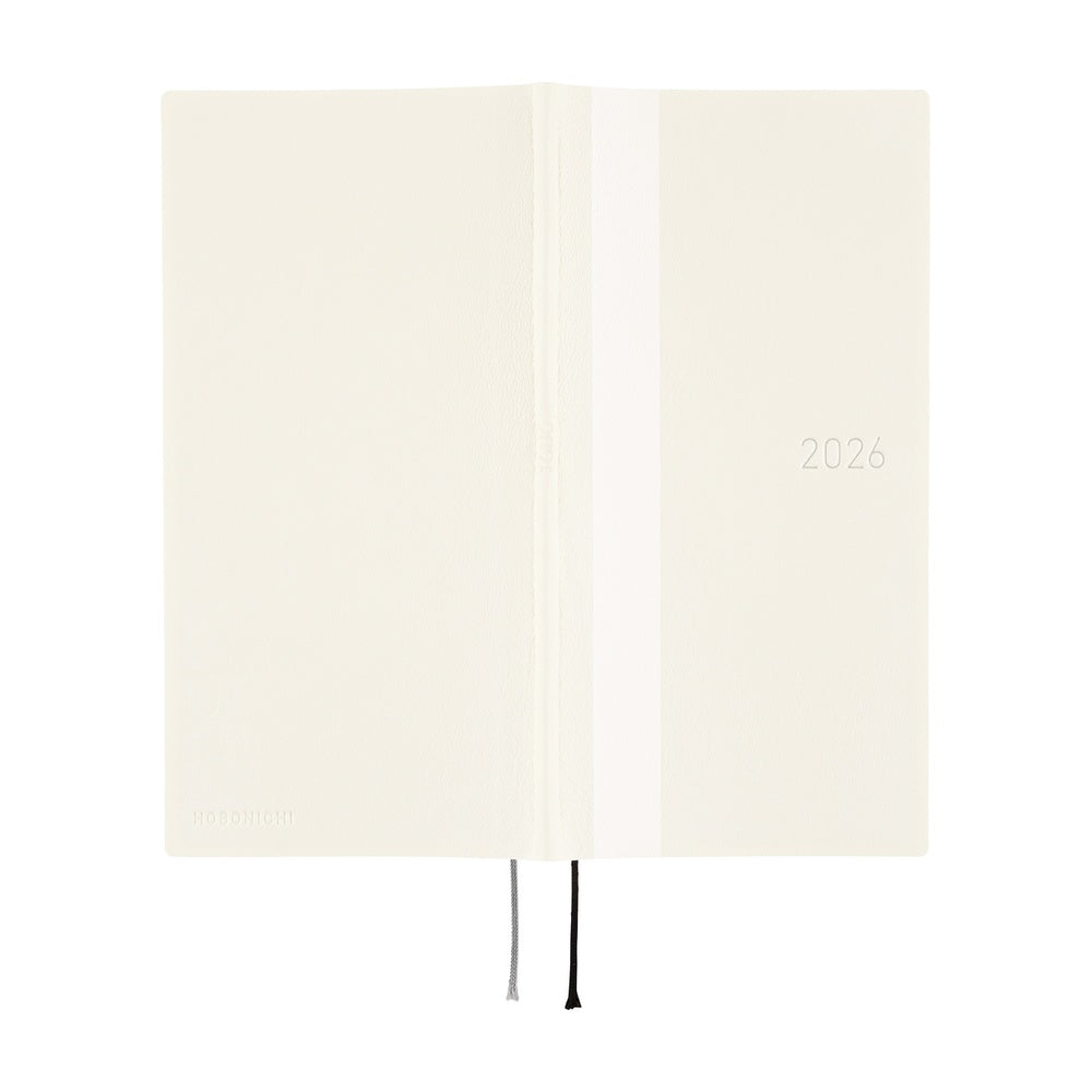 Hobonichi Techo 2026 Weeks Planner | White Line: Ivory | English
