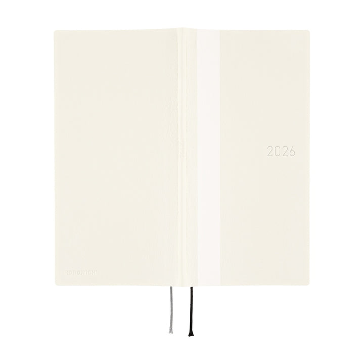 Hobonichi Techo 2026 Weeks Planner | White Line: Ivory | English