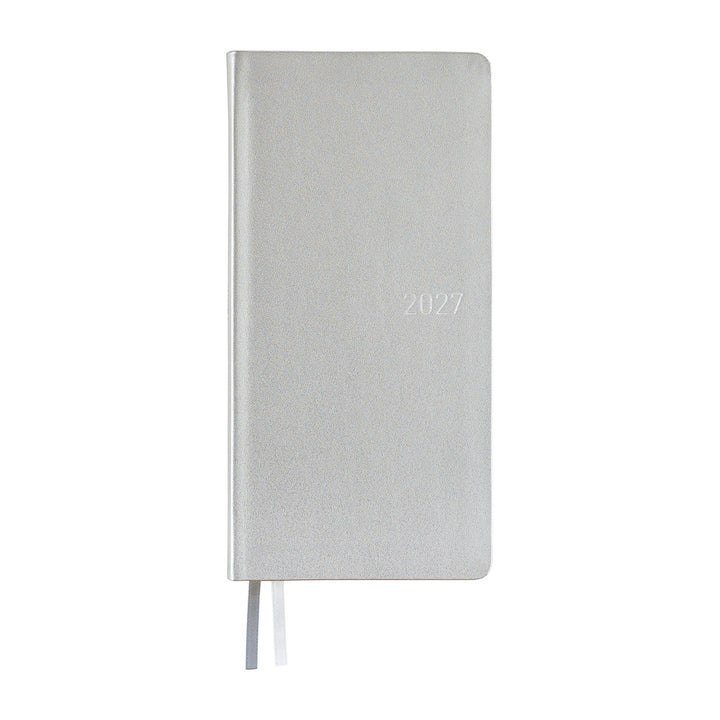 Hobonichi Techo 2027 Weeks Planner | Leather: Noble Silver | English