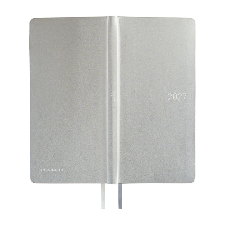 Hobonichi Techo 2027 Weeks Planner | Leather: Noble Silver | English