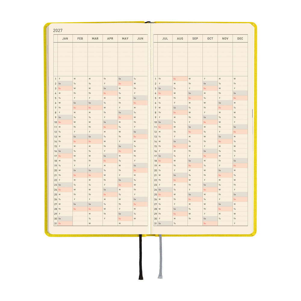 Hobonichi Techo 2027 Weeks Planner | Colors: Canaria Yellow | English