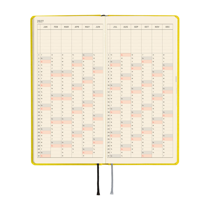 Hobonichi Techo 2027 Weeks Planner | Colors: Canaria Yellow | English