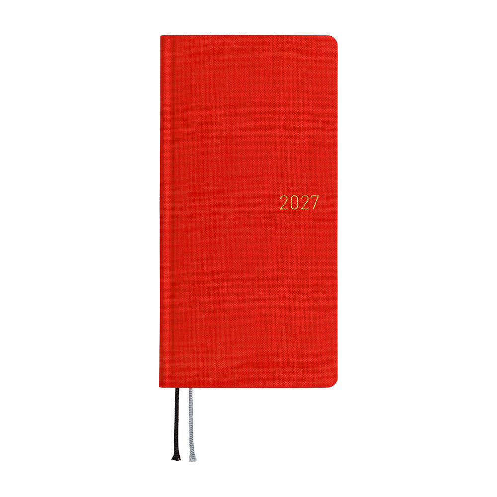 Hobonichi Techo 2027 Weeks Planner | Colors: Poppy Red | English