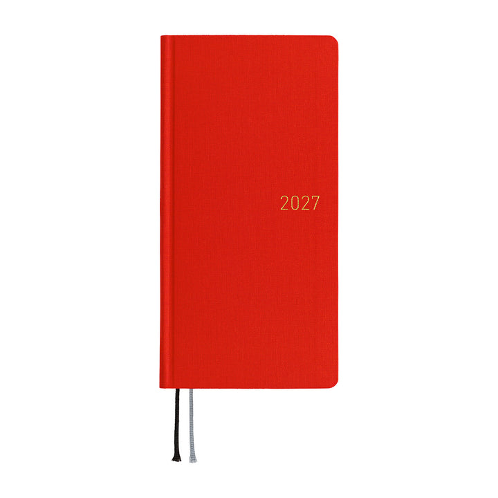 Hobonichi Techo 2027 Weeks Planner | Colors: Poppy Red | English