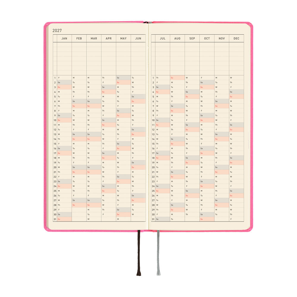 Hobonichi Techo 2027 Weeks Planner | Colors: Pink Sapphire | English