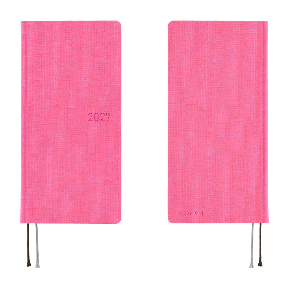 Hobonichi Techo 2027 Weeks Planner | Colors: Pink Sapphire | English