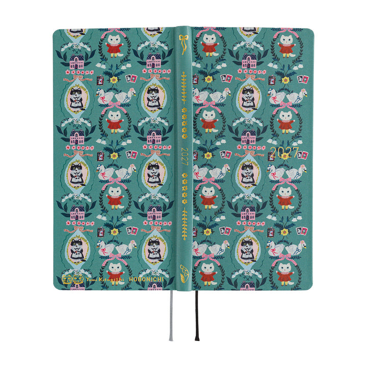 Hobonichi Techo 2027 Weeks Planner | Yumi Kitagishi: White Cat Wallpaper | English