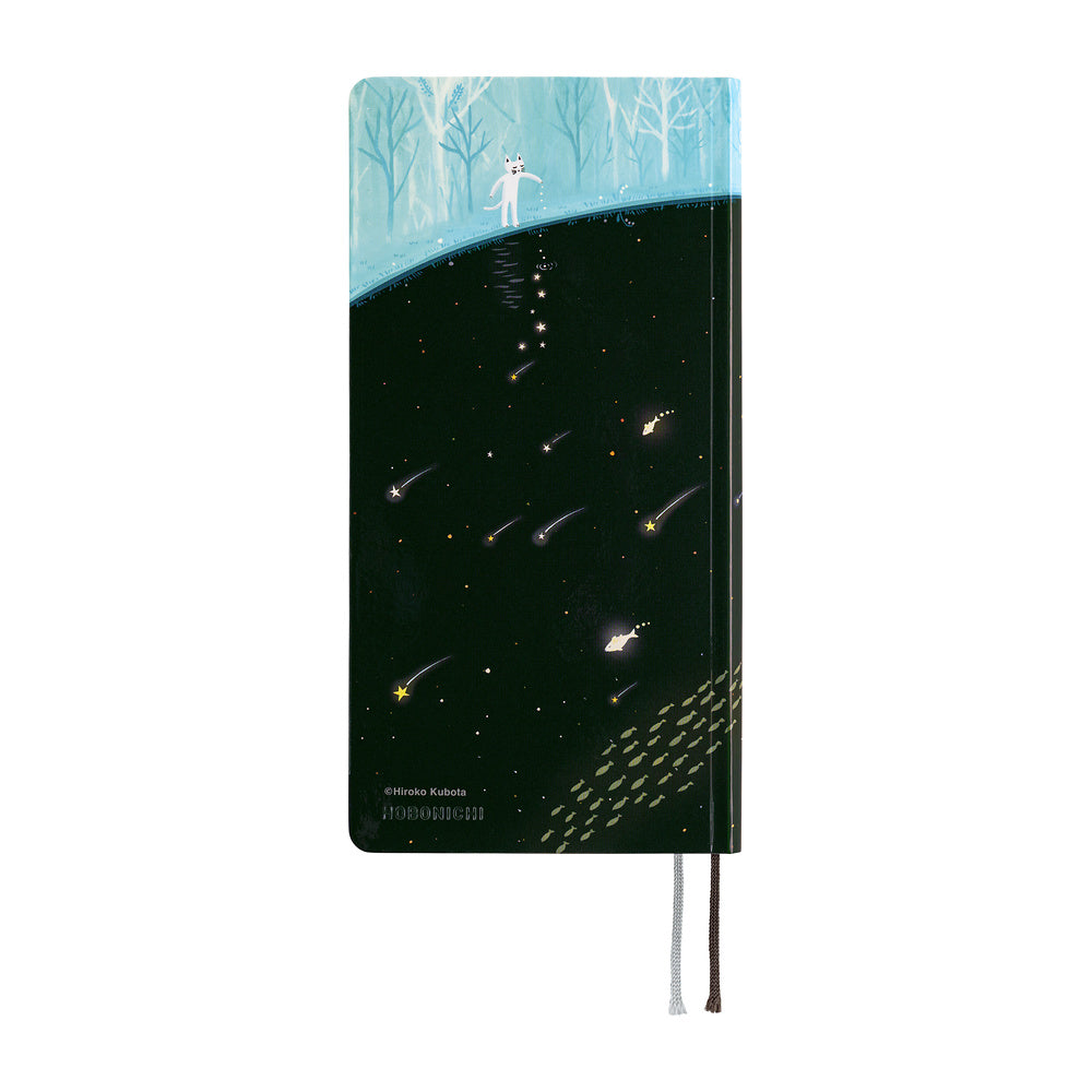 Hobonichi Techo 2027 Weeks Planner | Hiroko Kubota: Meteor Shower in the Light Blue Forest | English
