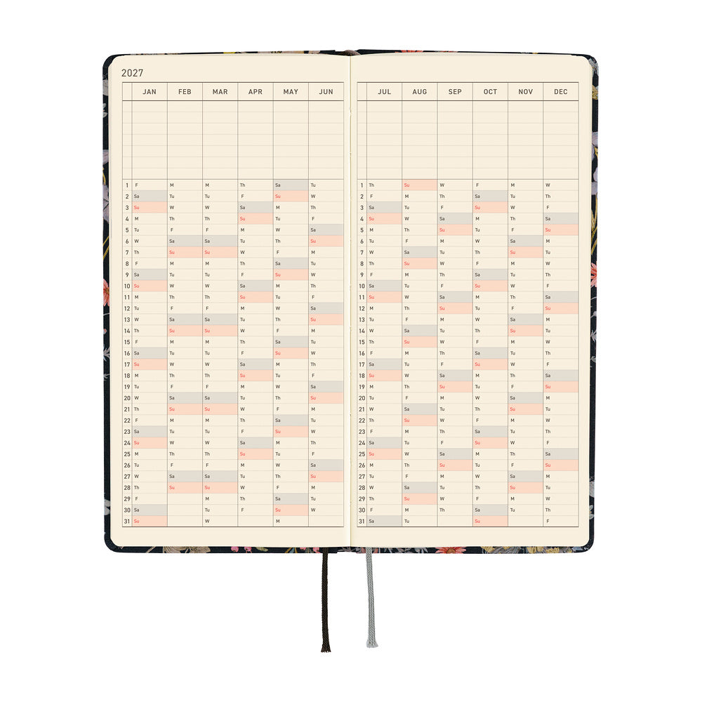 Hobonichi Techo 2027 Weeks Planner | Liberty Fabrics: Floral Remedy | English