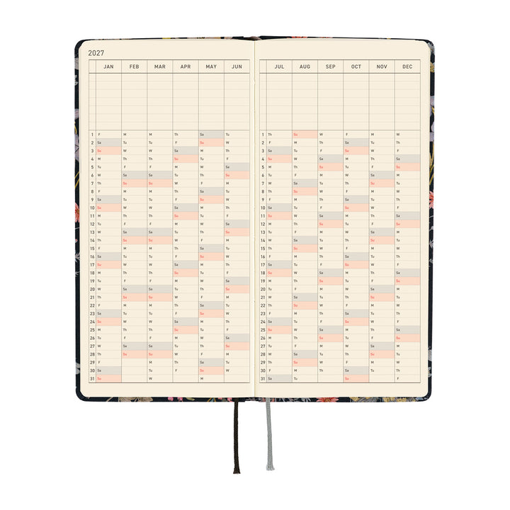 Hobonichi Techo 2027 Weeks Planner | Liberty Fabrics: Floral Remedy | English