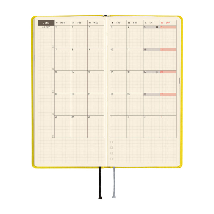 Hobonichi Techo 2027 Weeks MEGA Planner | Colors: Canaria Yellow | English