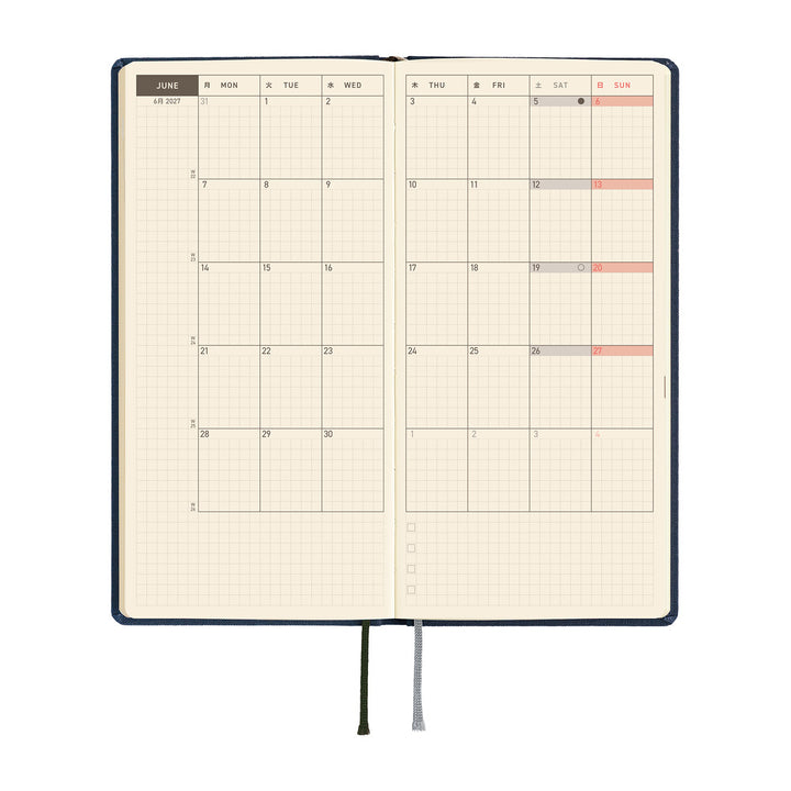 Hobonichi Techo 2027 Weeks MEGA Planner | Colors: Midnight Blue | English
