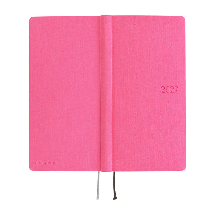 Hobonichi Techo 2027 Weeks MEGA Planner | Colors: Pink Sapphire | English