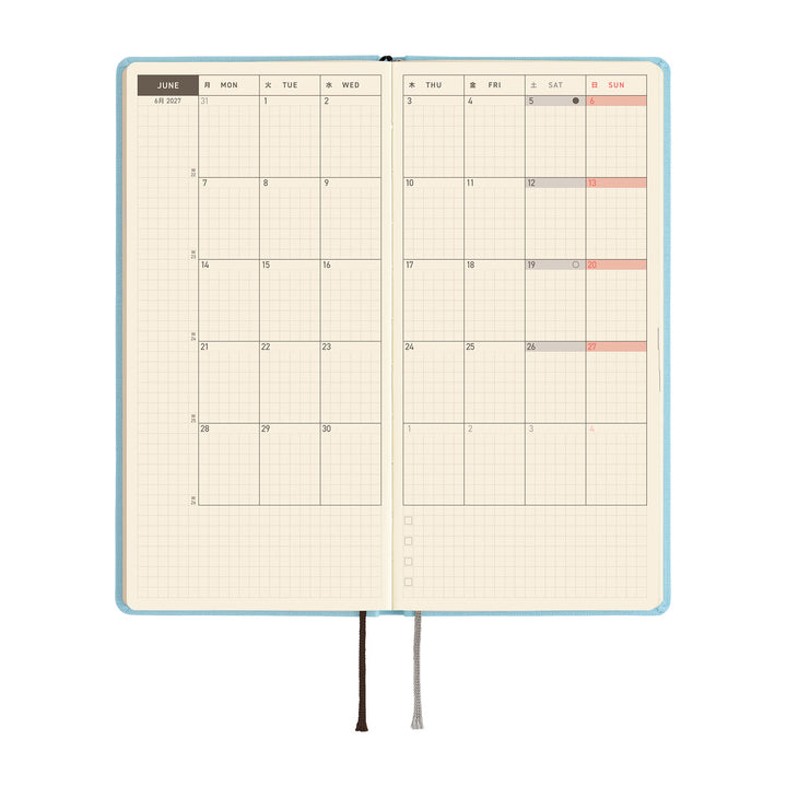 Hobonichi Techo 2027 Weeks Planner | Colors: Sea Glass | English